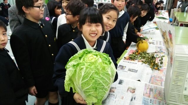 飯山南小学校　地元生産者の方々との交流会の画像2