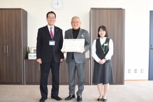 企業版ふるさと納税感謝状贈呈式（株式会社まつもとコーポレーション）