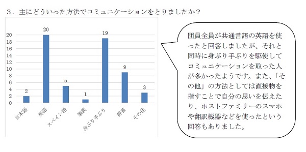 アンケート結果（対象：親善使節団参加生徒20名）の画像2