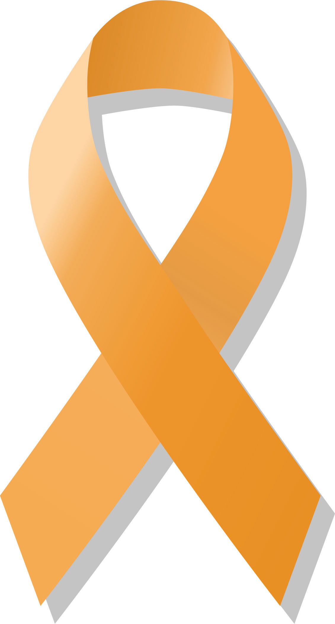オレンジリボン （児童虐待防止のシンボル）の画像