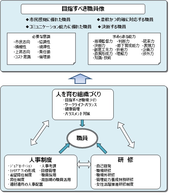 人材育成の概念図の画像