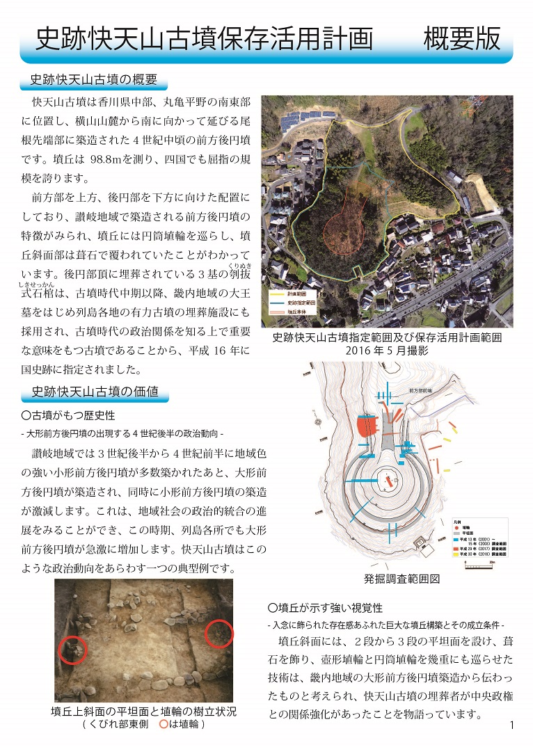 3．「史跡快天山古墳保存活用計画」の画像1