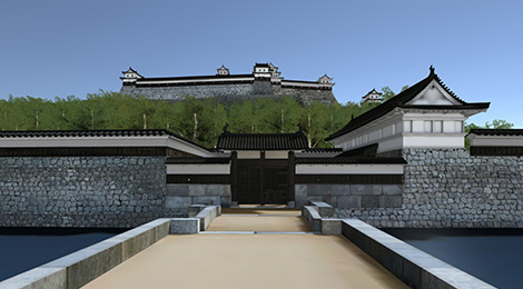 丸亀城復元VRの画像