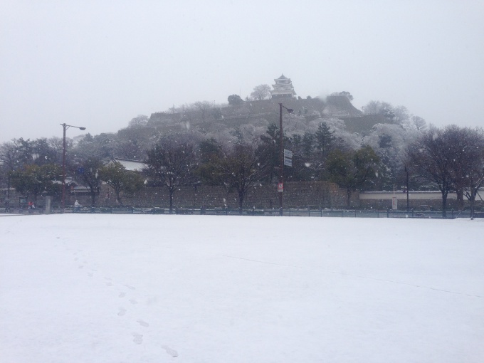 雪と丸亀城