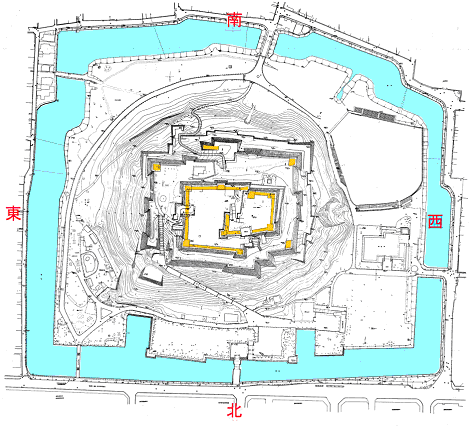 丸亀城平面図