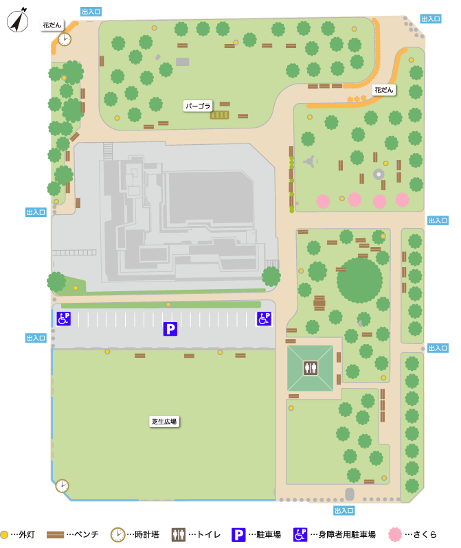 画像：園内見取り図