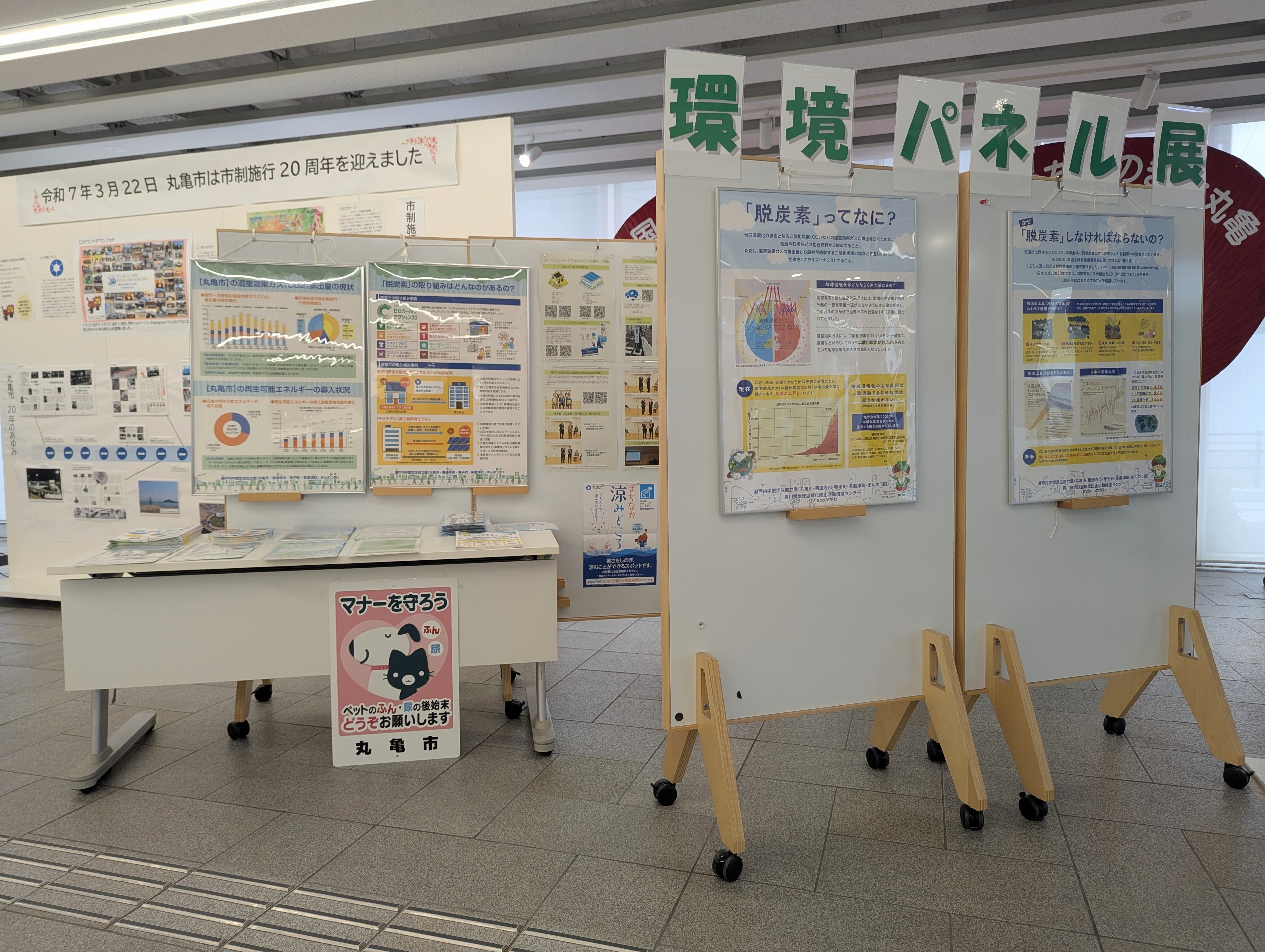 パネル展示の正面の様子
