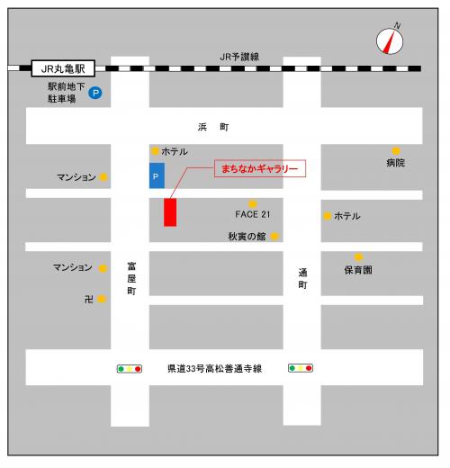 まちなかギャラリー案内地図