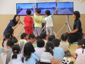 シュミレーターで学ぶ交通安全教室