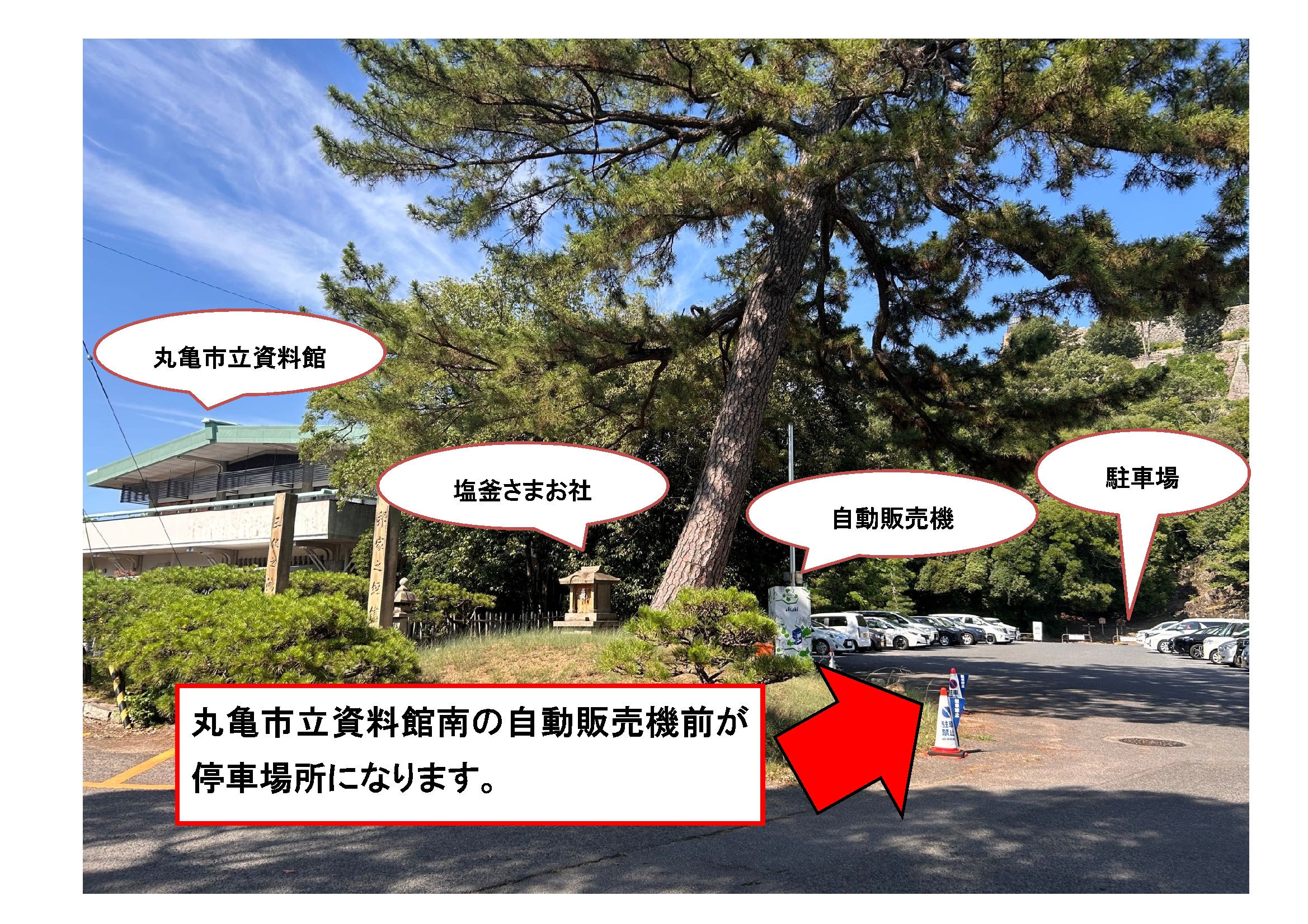 配車場所の図
