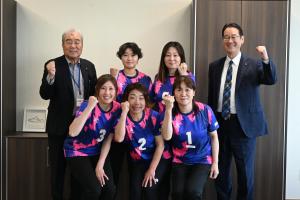 ソフトバレー表敬訪問