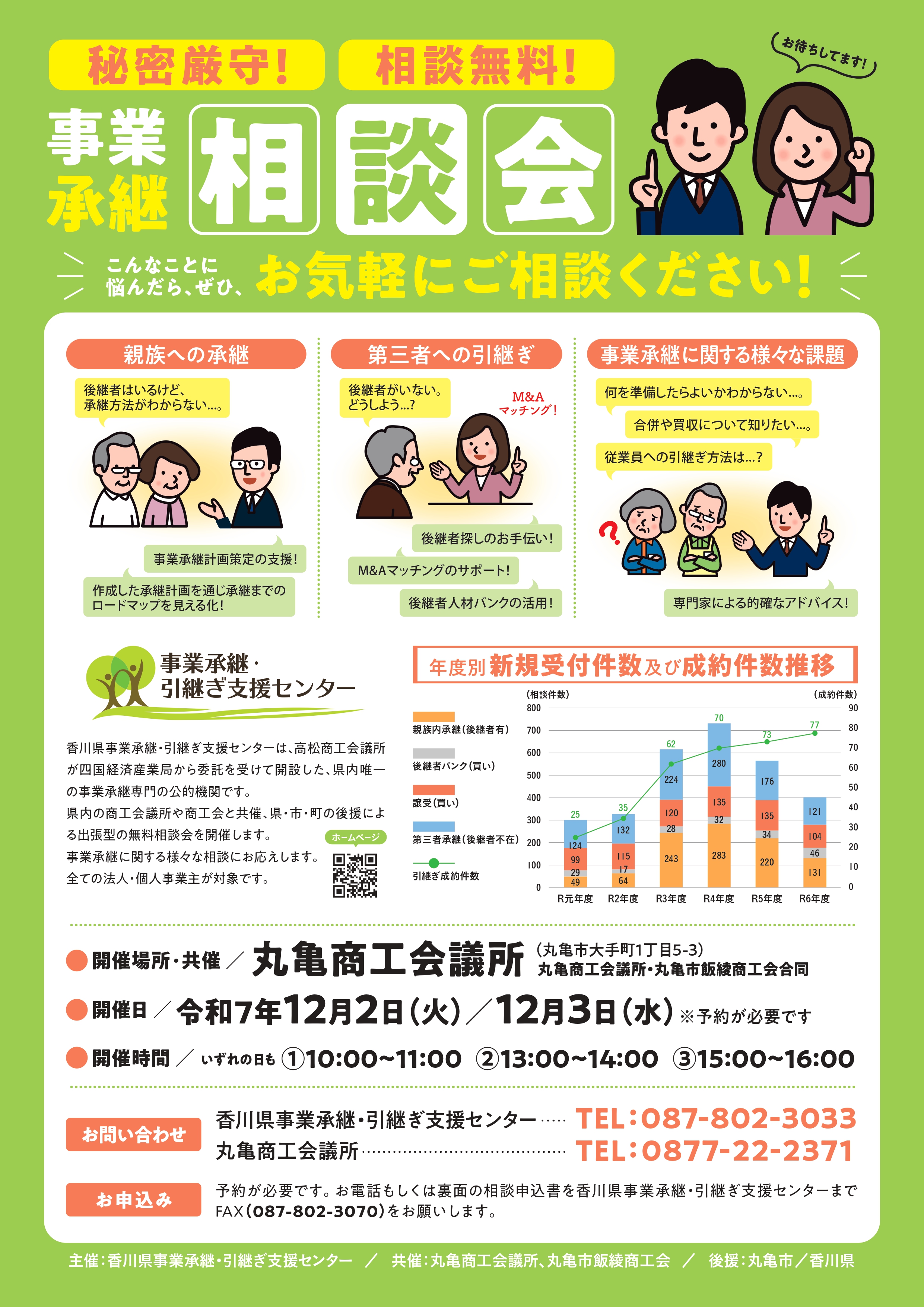 事業承継相談会のチラシ