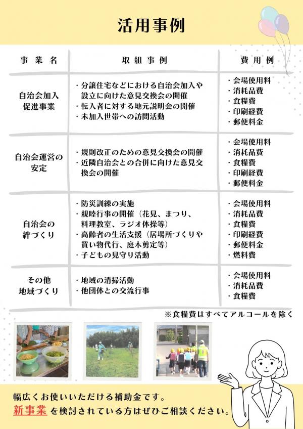 自治会活動応援補助金チラシ2
